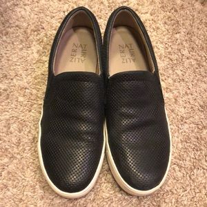 Black Naturalizer Slip ons